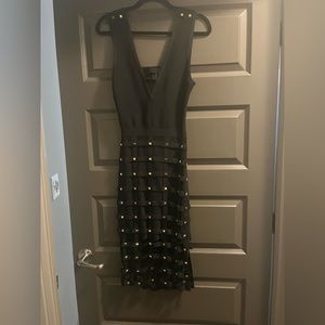 Black and gold bcbg dress